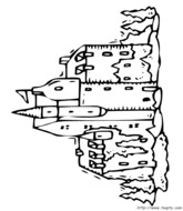 coloriage chateau pour enfant