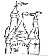 coloriage chateau