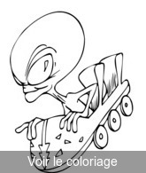 coloriage extraterrestre marrant et drôle