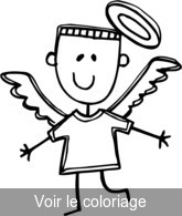 coloriage un véritable petit ange