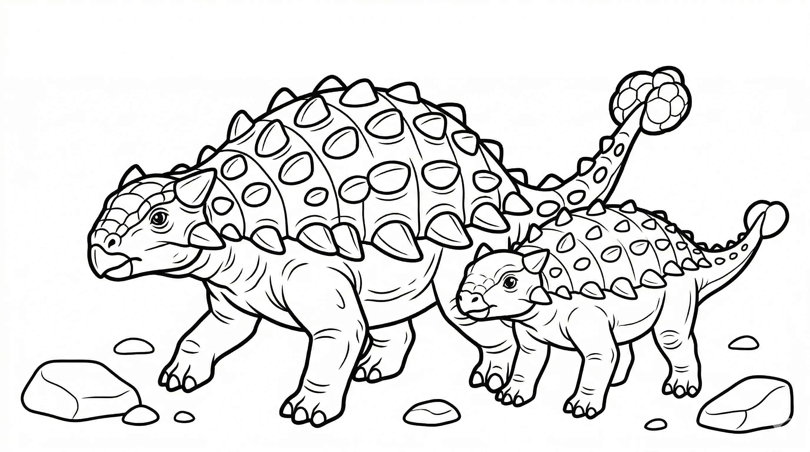 coloriage-ankylosaure Page 12