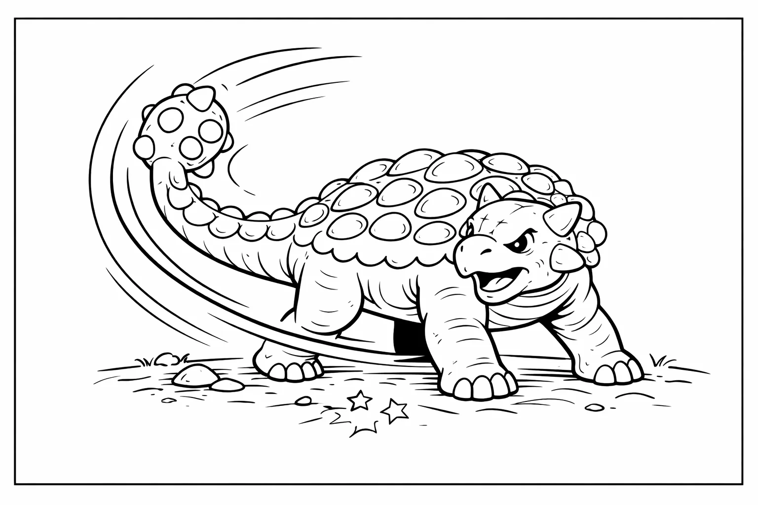 coloriage-ankylosaure Page 13