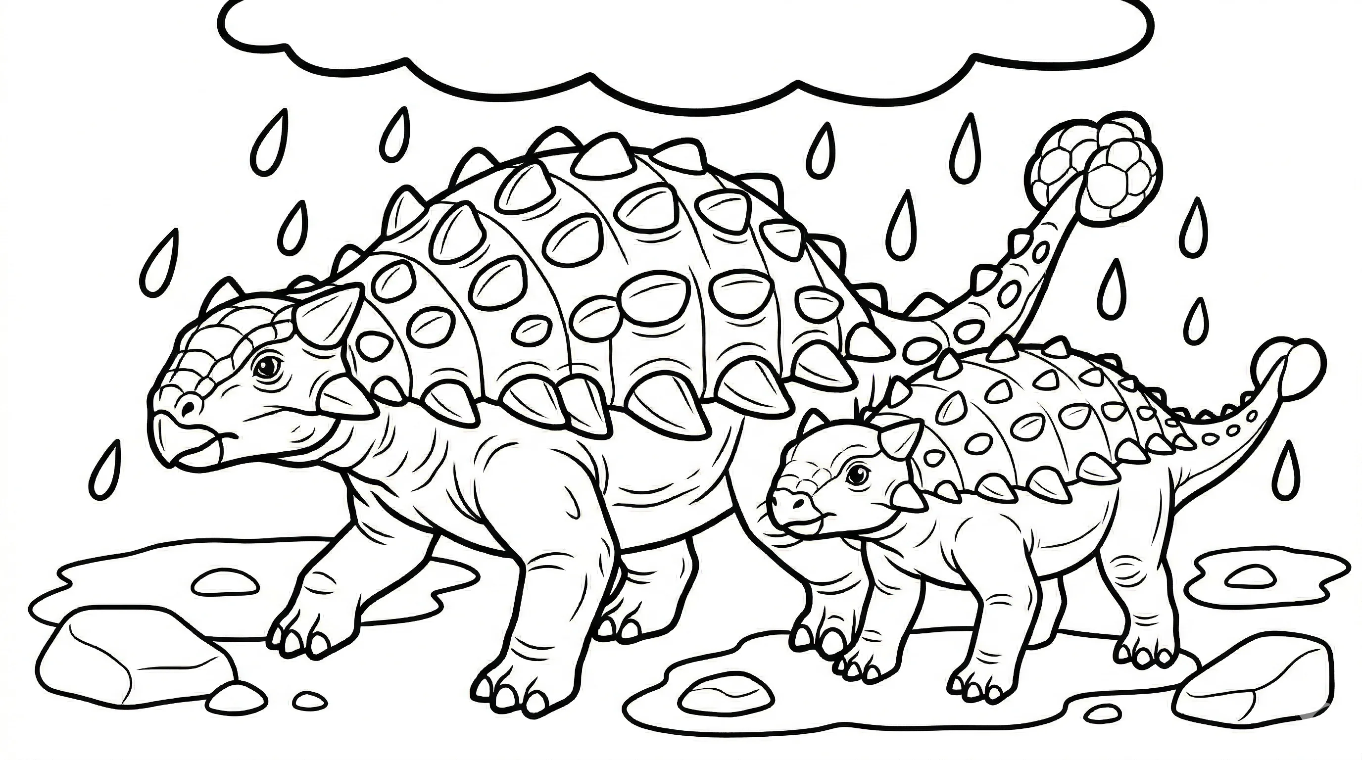 coloriage-ankylosaure Page 14