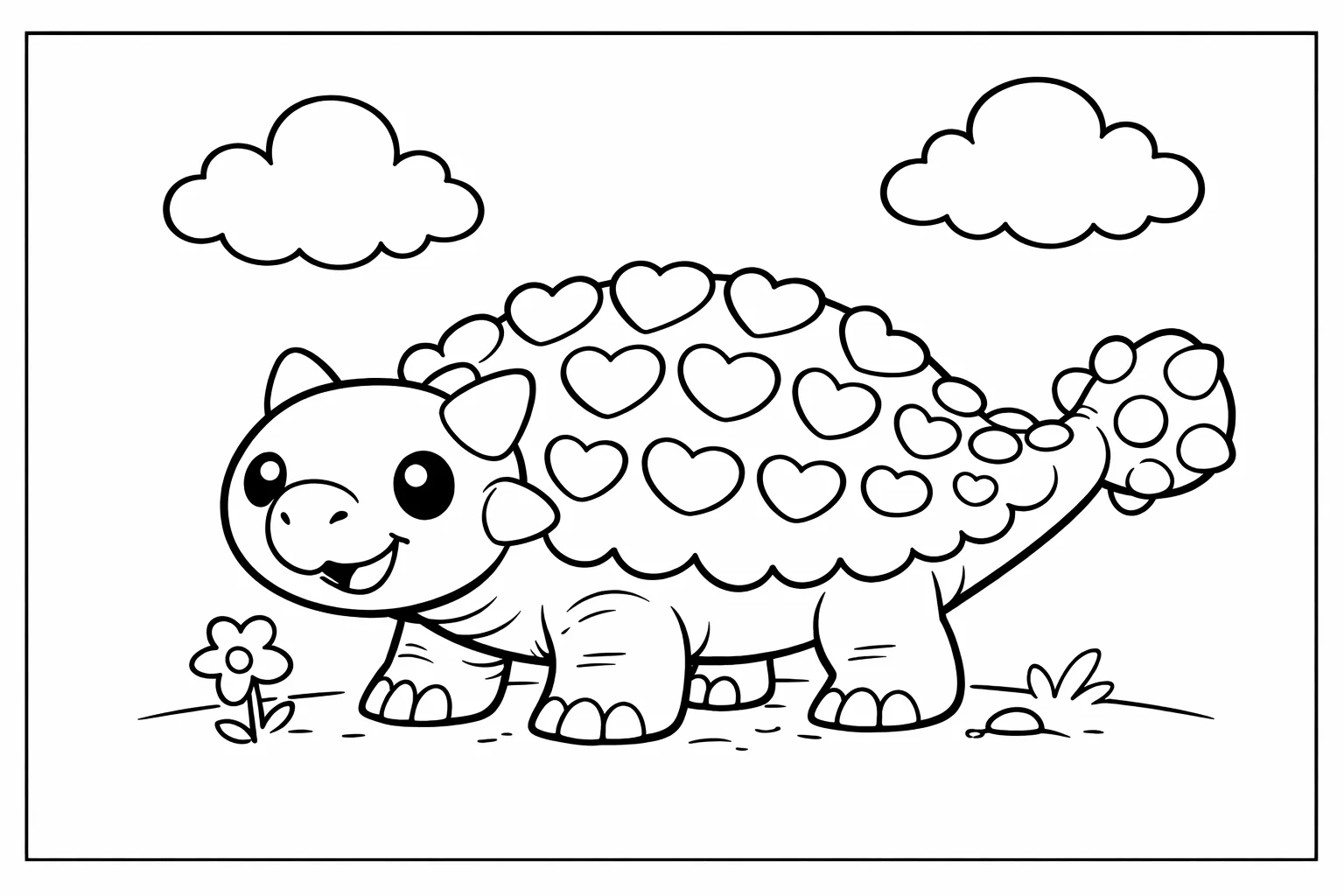 coloriage-ankylosaure Page 15