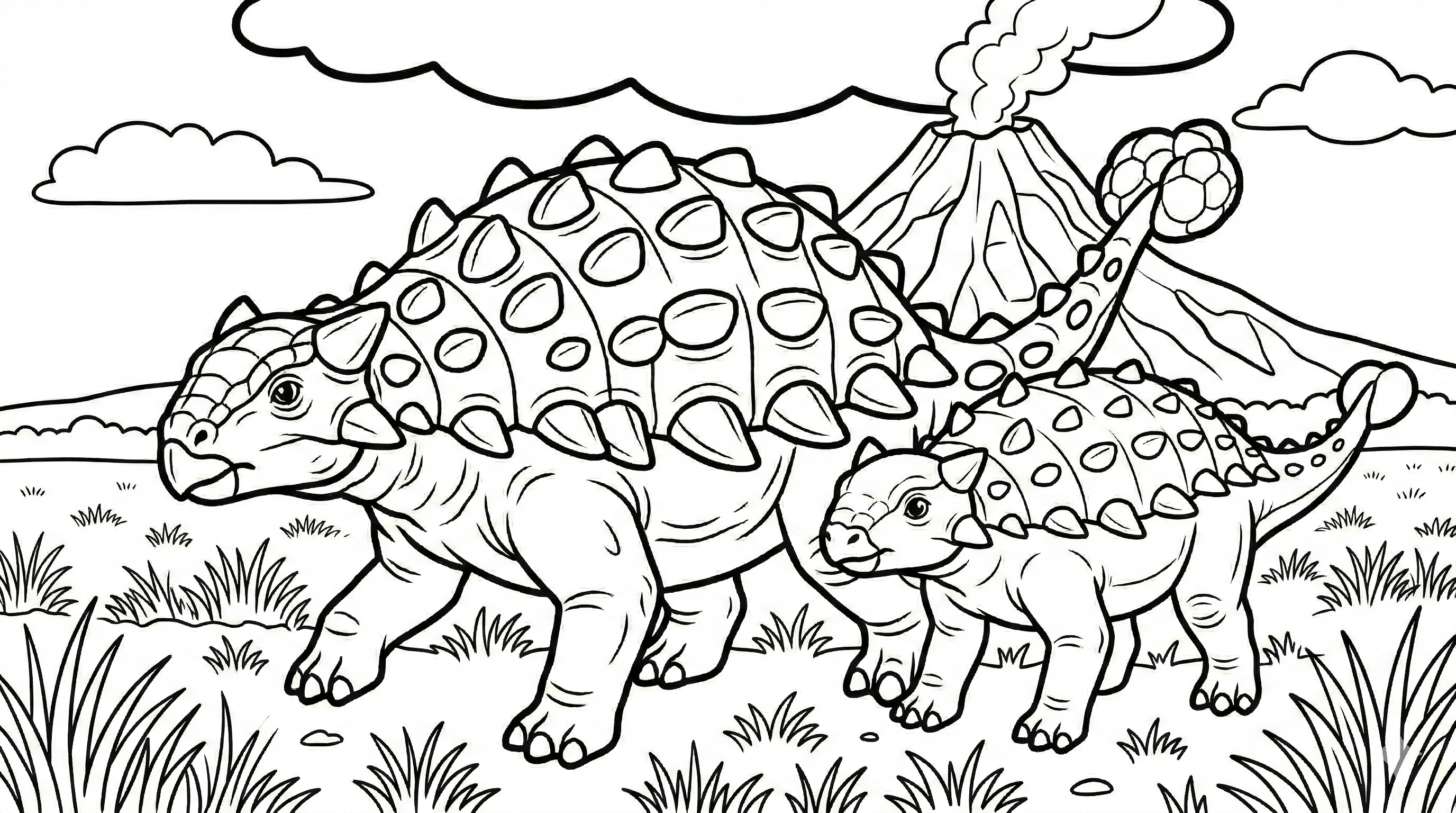 coloriage-ankylosaure Page 16