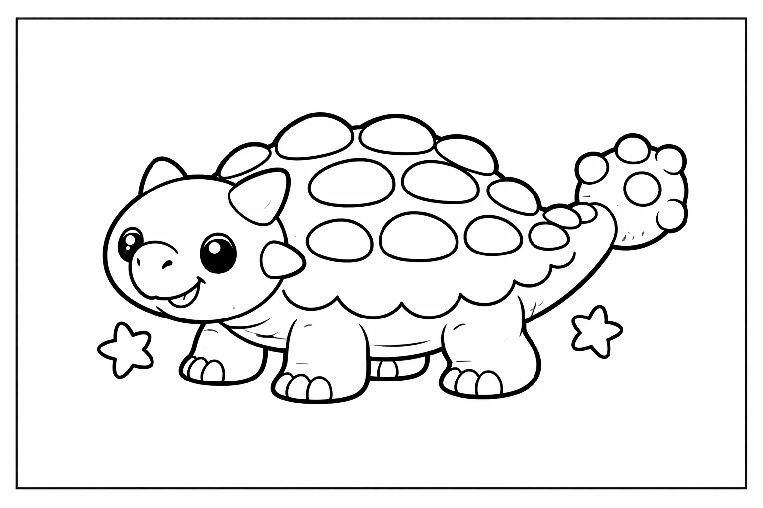 coloriage-ankylosaure Page 7