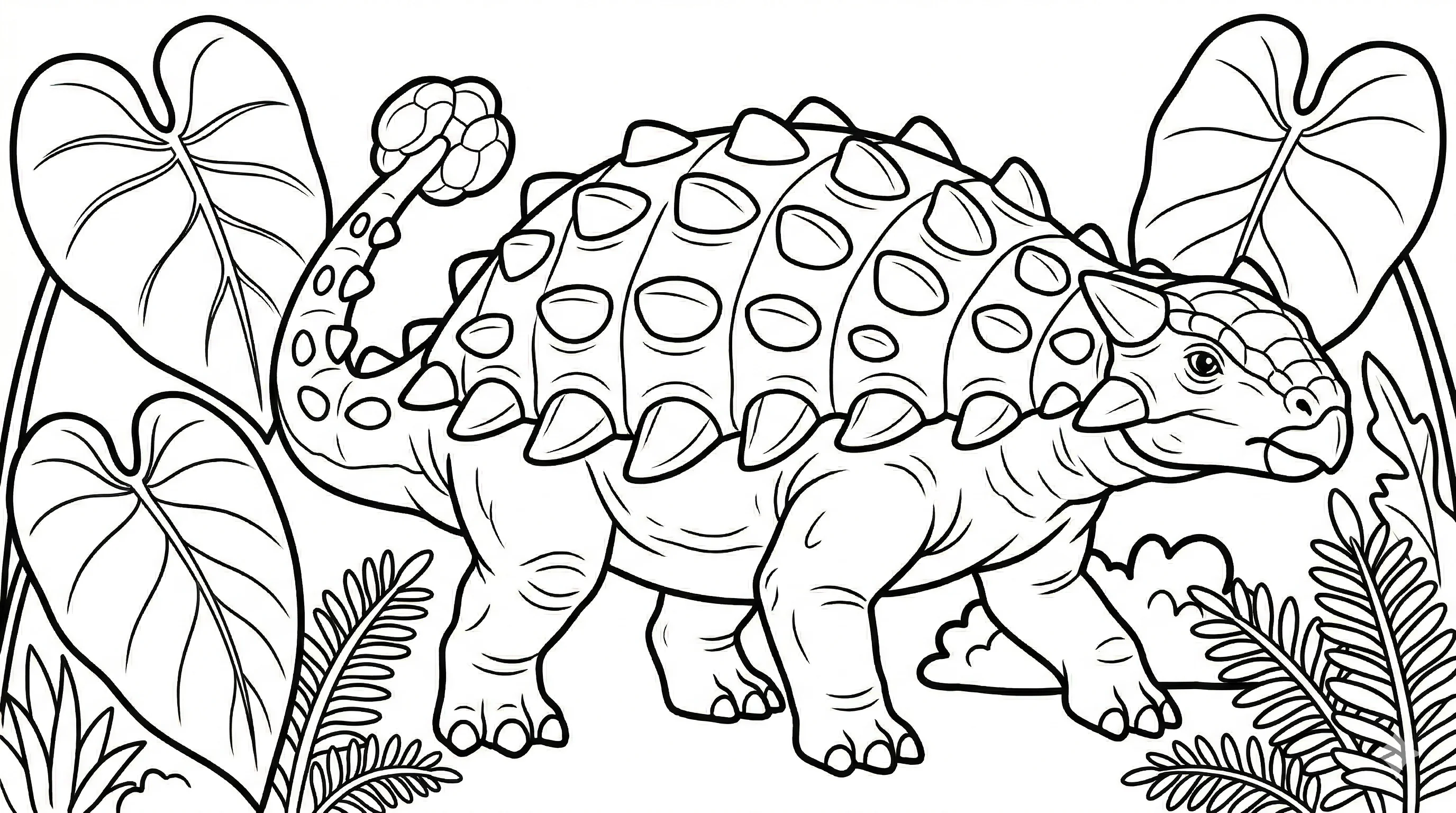 coloriage-ankylosaure Page 8