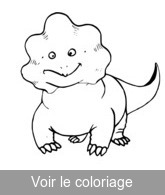 coloriage bébé dinosaure