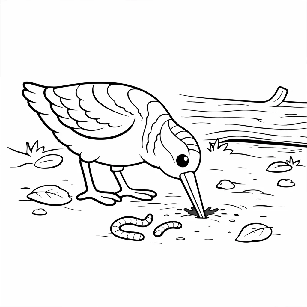 coloriage-becasse Page 12