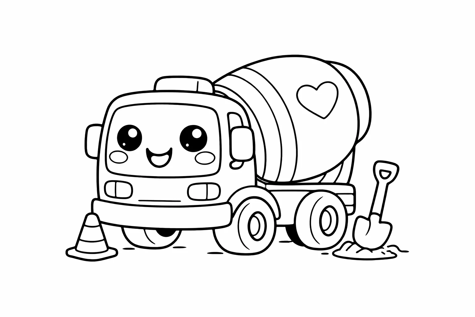 coloriage-betonniere Page 2