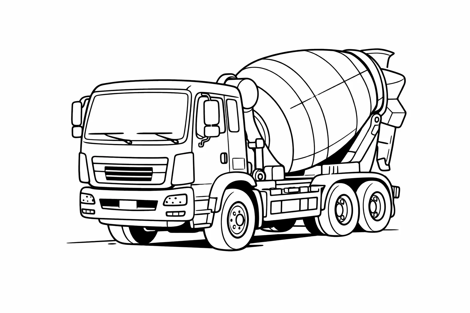 coloriage-betonniere Page 6