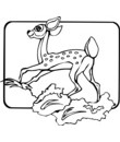 imprimer ce coloriage gratuit de biche