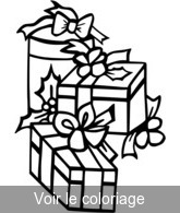 Coloriage Très jolis Cadeaux | Toupty.com