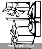 Coloriage Trois Cadeaux de Noël | Toupty.com