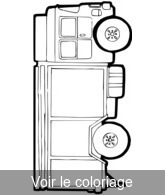 coloriage camion transport de marchandises