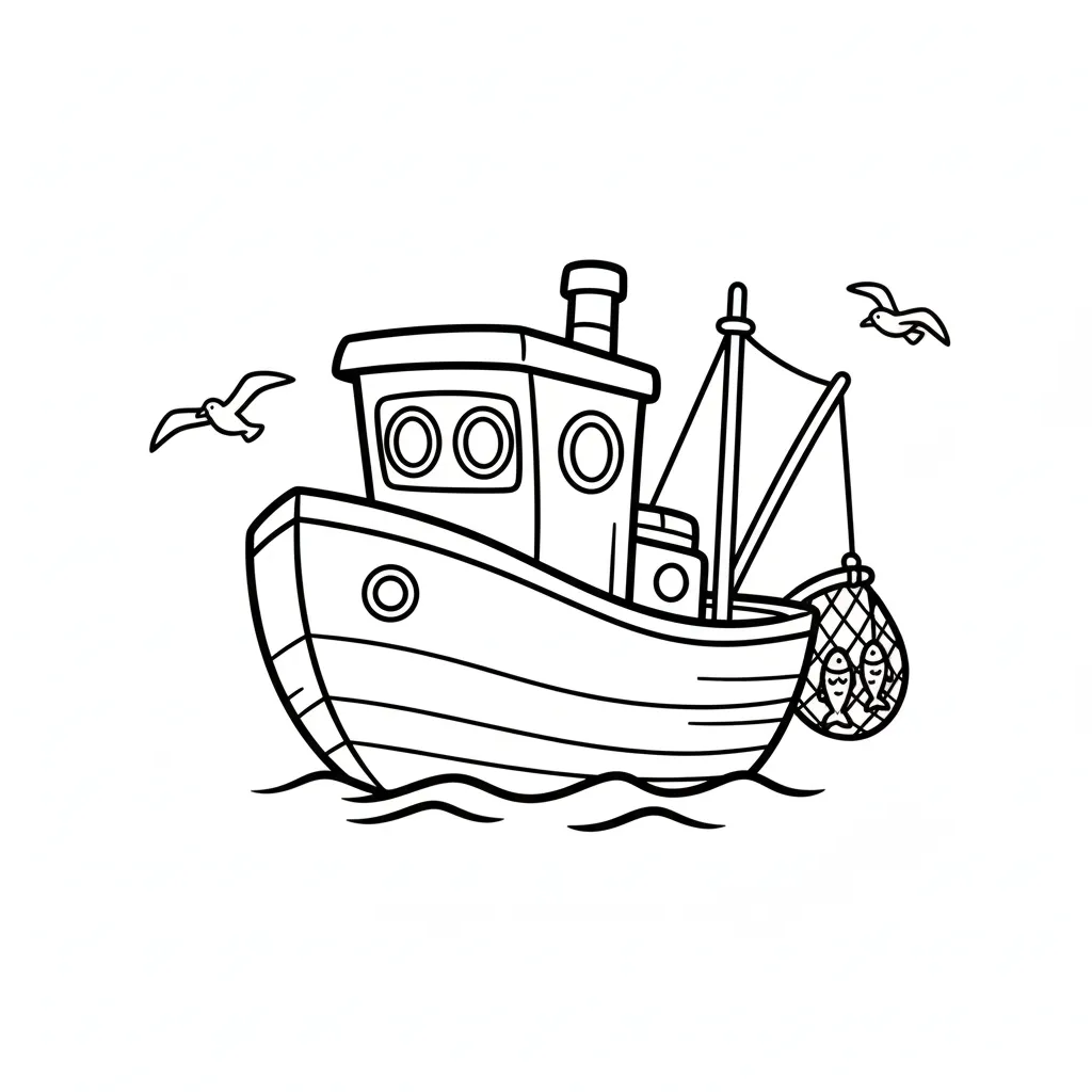 coloriage-chalutier Page 12