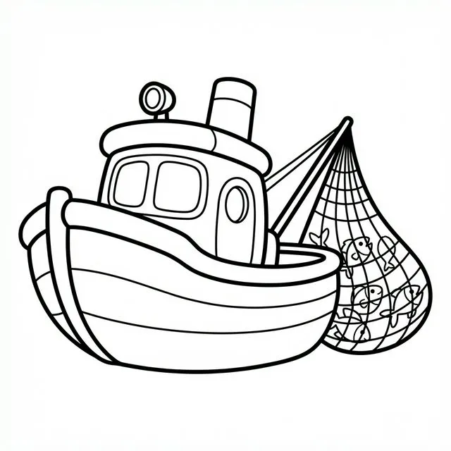 coloriage-chalutier Page 14