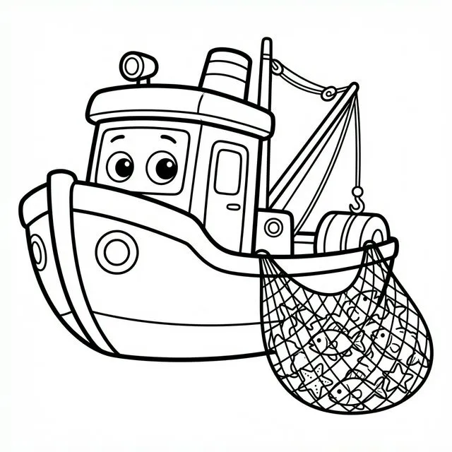 coloriage-chalutier Page 15