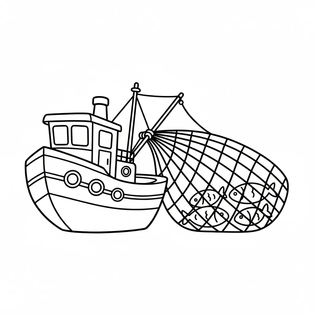 coloriage-chalutier Page 5