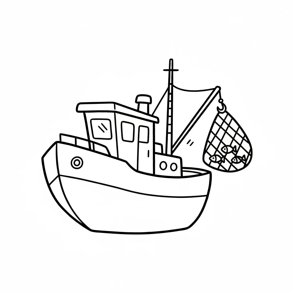 coloriage-chalutier Page 7