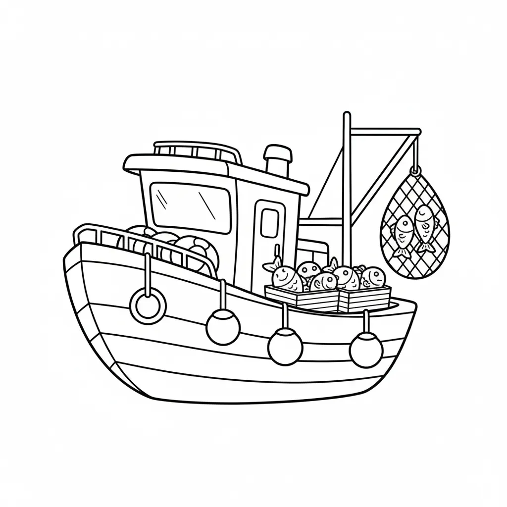 coloriage-chalutier Page 9