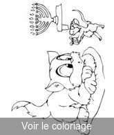 Coloriage chat petite souris | Toupty.com