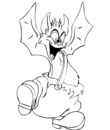 chauve-souris dessin halloween