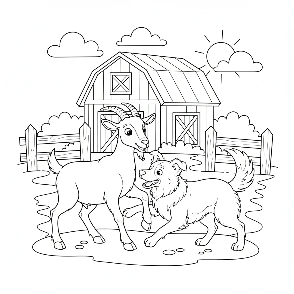 coloriage-chevre Page 10