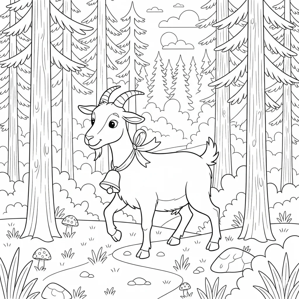 coloriage-chevre Page 11