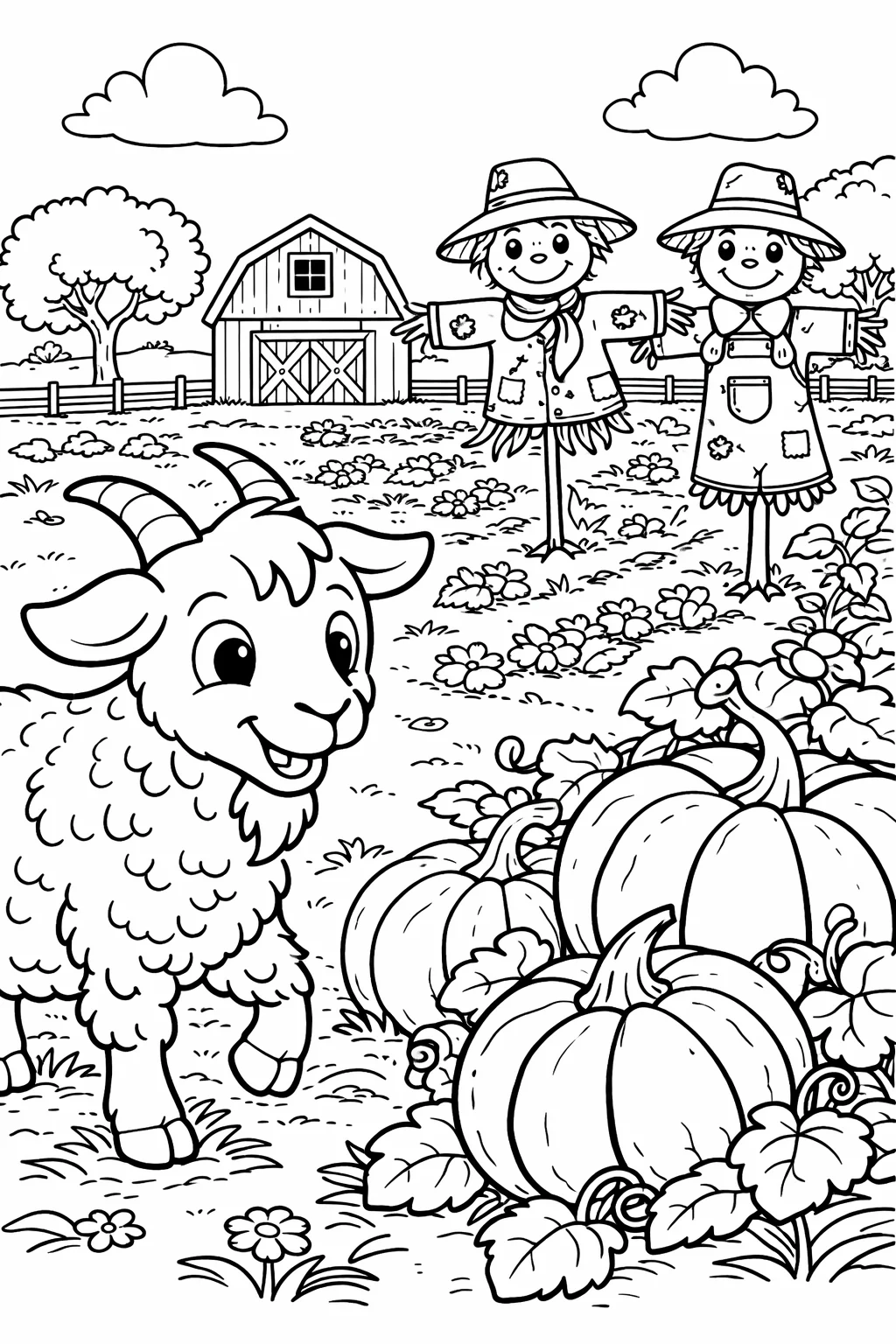 coloriage-chevre Page 14