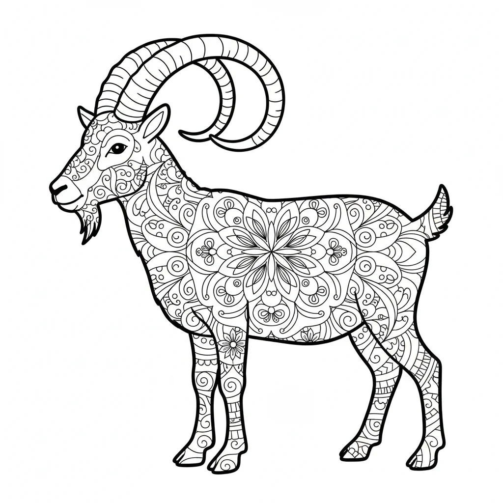 coloriage-chevre Page 15