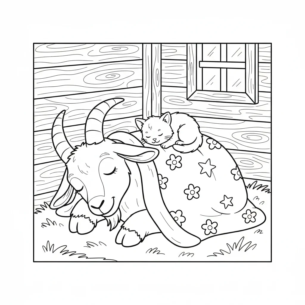 coloriage-chevre Page 16