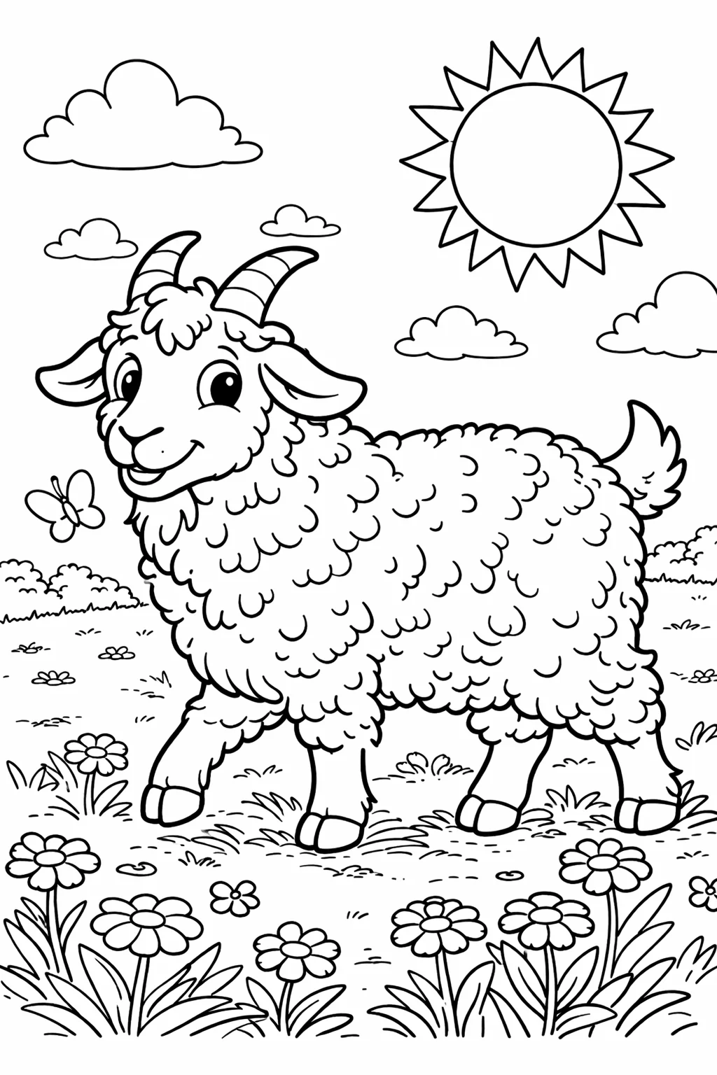 coloriage-chevre Page 9