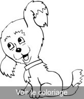 coloriage Chiot tout mignon