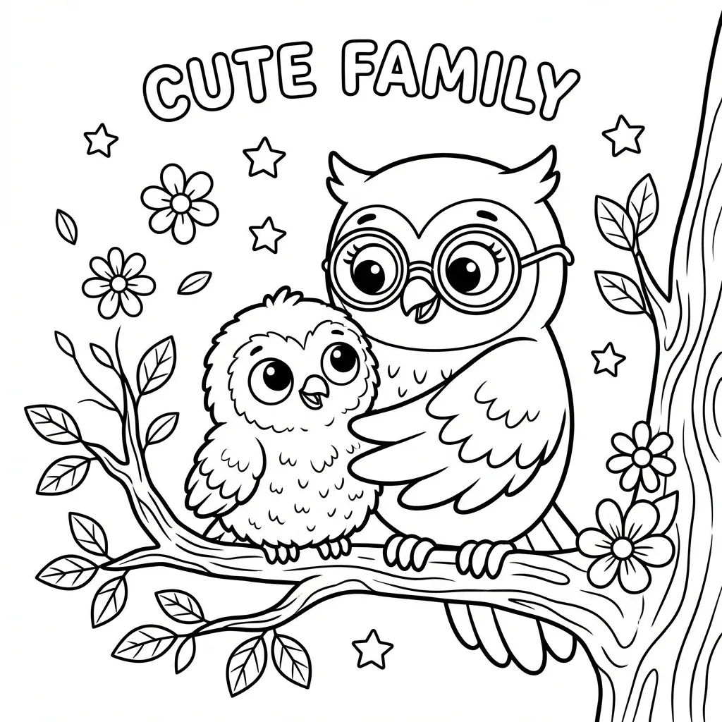 coloriage-chouette Page 10