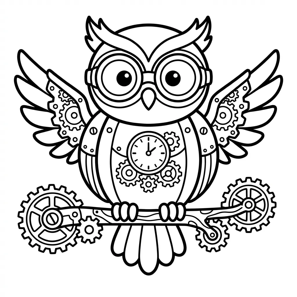 coloriage-chouette Page 12