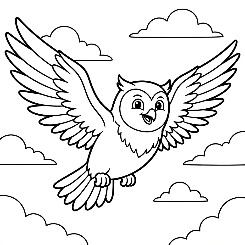 coloriage-chouette Page 2