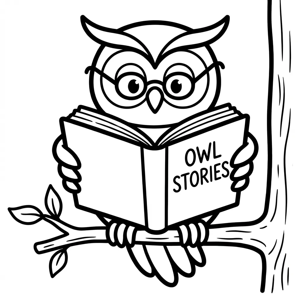 coloriage-chouette Page 4