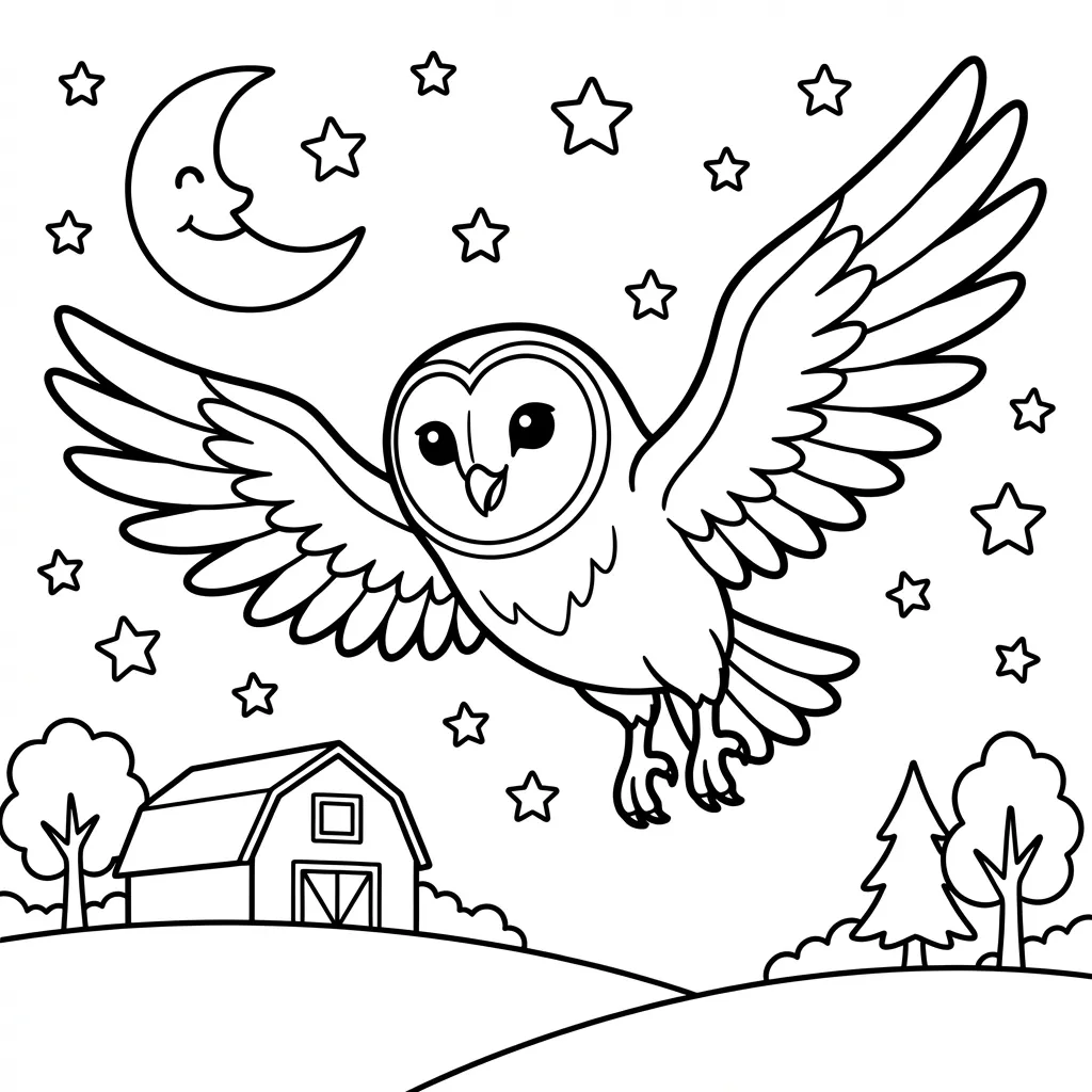 coloriage-chouette Page 8