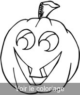 Coloriage Citrouille sans bougie | Toupty.com