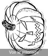 Coloriage Citrouille effrayante pour Halloween | Toupty.com