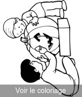 Coloriage Citrouille taillée par enfants| Toupty.com