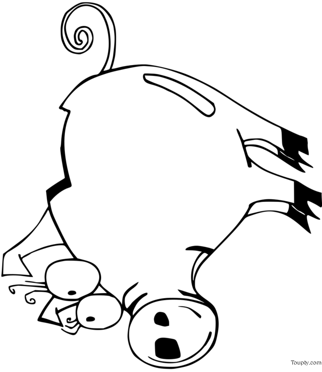 coloriage-cochon-mignon Page 1