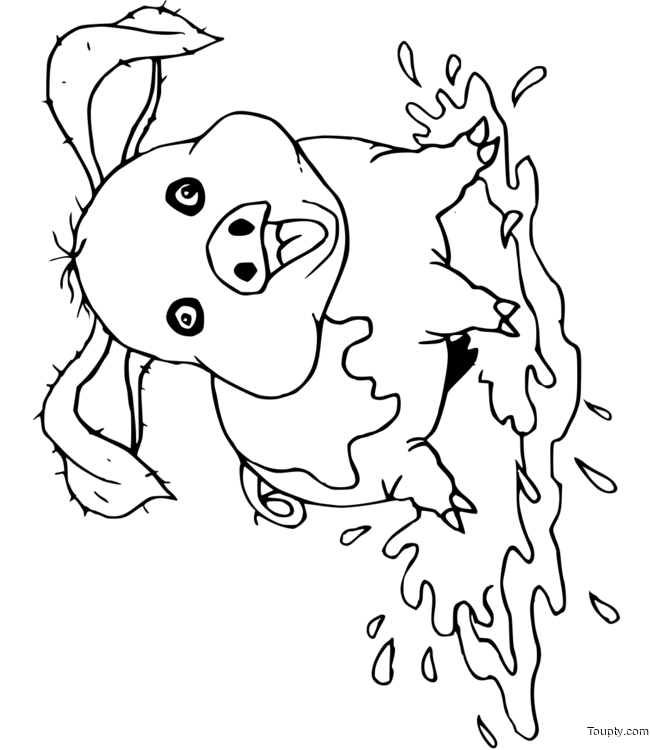 coloriage-cochon-mignon Page 5