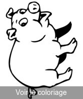 Coloriage Petit Cochon Rieur | Toupty.com