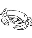 crabe avec sourire pincé