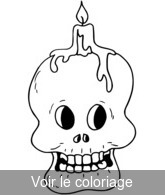 Coloriage Crâne rigolo | Toupty.com