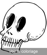 Coloriage Crâne - tête de mort | Toupty.com