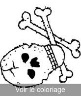 Coloriage Crâne - tête de mort | Toupty.com