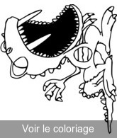 coloriage crocodile la gueule grande ouverte